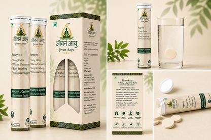 🌿Jivan Aayu N-Acetyl L-Cysteine (NAC)🌱 Effervescent Tablets 600mg🎁( Buy 1 Get 1 FREE🔥)