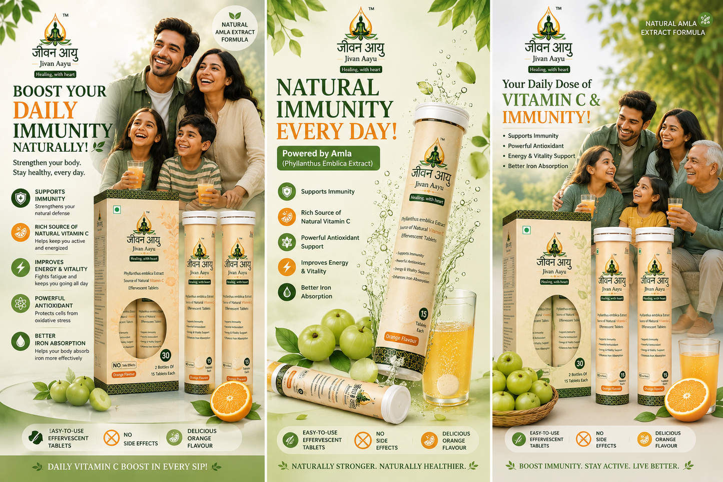 🔥 Jivan Aayu Men's Fitness & Vitality Effervescent Tablets 🎁 Buy 1 Get 1 FREE🔥