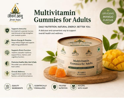 ✨Jivan Aayu Multivitamin Gummies for Adults 🎁 Buy 1 Get 1 FREE🌿