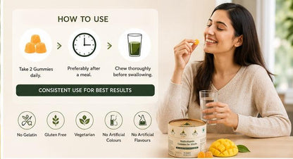 ✨Jivan Aayu Multivitamin Gummies for Adults 🎁 Buy 1 Get 1 FREE🌿