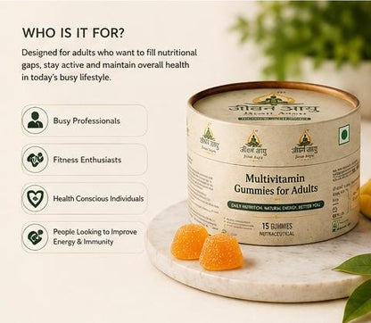 ✨Jivan Aayu Multivitamin Gummies for Adults 🎁 Buy 1 Get 1 FREE🌿