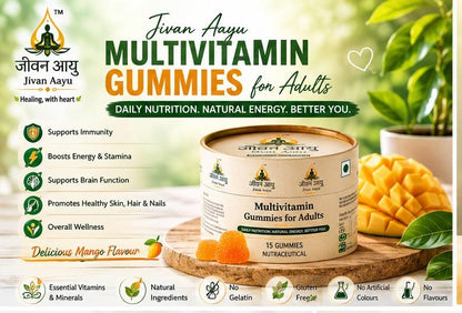 ✨Jivan Aayu Multivitamin Gummies for Adults 🎁 Buy 1 Get 1 FREE🌿