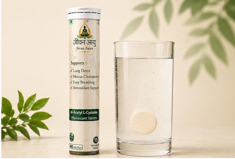 🌿Jivan Aayu N-Acetyl L-Cysteine (NAC)🌱 Effervescent Tablets 600mg🎁( Buy 1 Get 1 FREE🔥)
