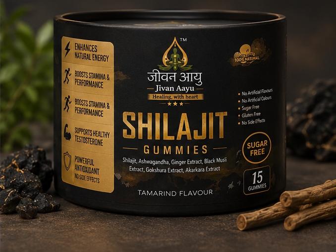 ⚡ Jivan Aayu Shilajit Power Gummies 🔥( Buy 1 Get 1 FREE)
