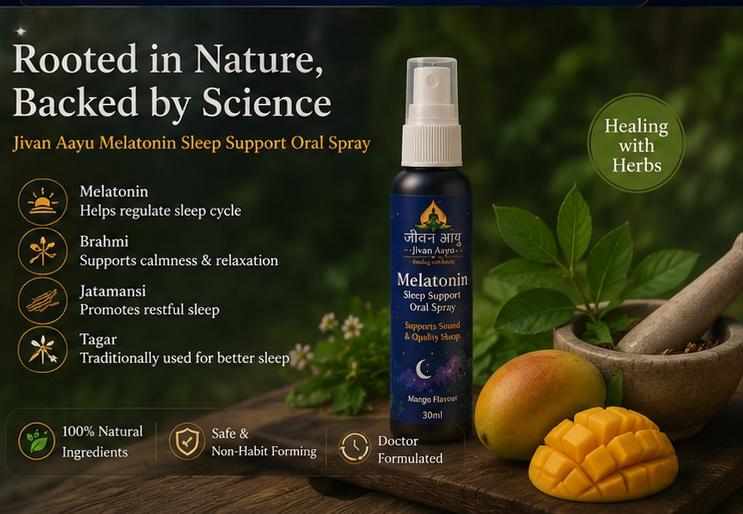 😴 Jivan Aayu Sleep Mist Spray 🌿 Mint Flavour | Buy 1 Get 1 FREE🎁