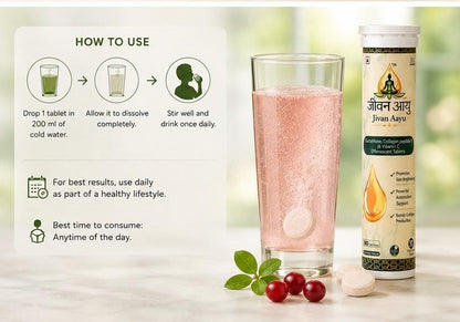 ✨ Jivan Aayu Glutathione Effervescent Tablets 🎁 Buy 1 Get 1 FREE💖