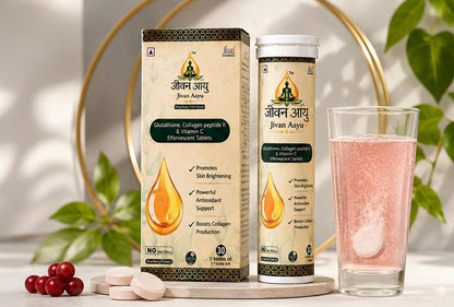 ✨ Jivan Aayu Glutathione Effervescent Tablets 🎁 Buy 1 Get 1 FREE💖
