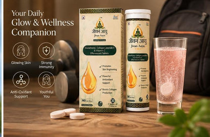 ✨ Jivan Aayu Glutathione Effervescent Tablets 🎁 Buy 1 Get 1 FREE💖